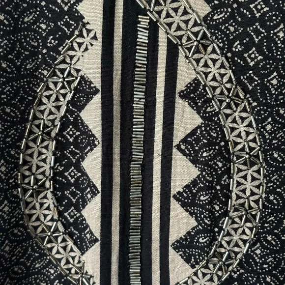 Free People | beaded | tie front | art deco | tank | tunic | dress | S - Picture 9 of 13